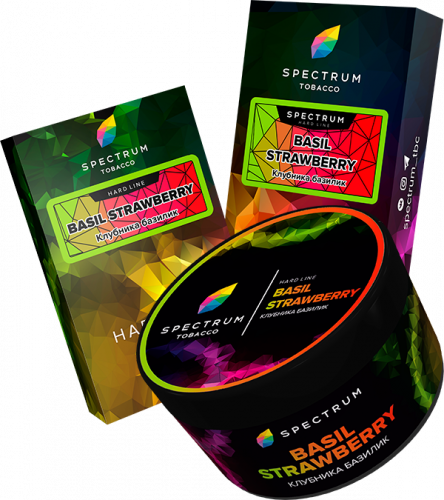 Табак для кальяна, BASIL STRAWBERRY HL, 100 гр, SPECTRUM TOBACCO Табак для кальяна, BASIL STRAWBERRY HL, 100 гр, SPECTRUM TOBACCO