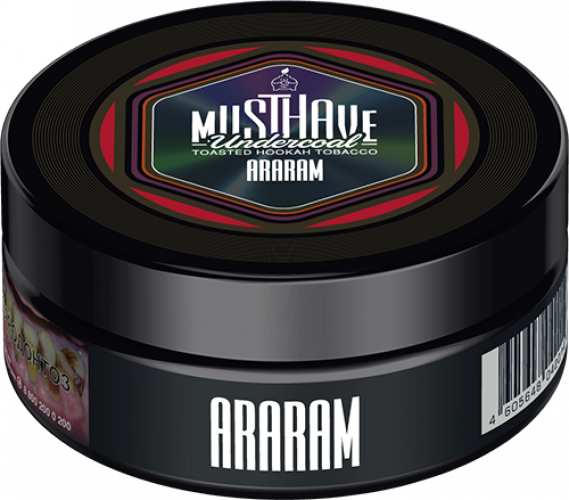 Табак для кальяна «Must Have Undercoal» Araram (с ароматом чернослива, арбуза, винограда), банка 25 гр