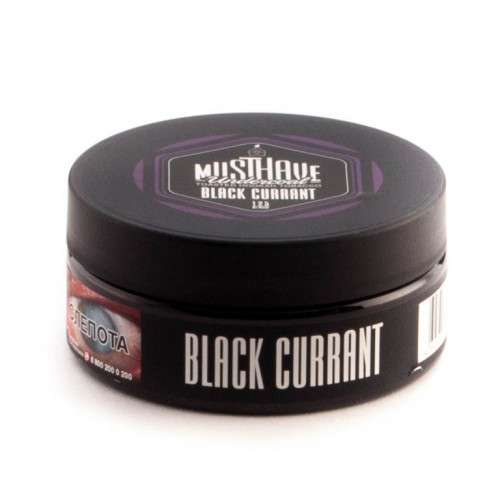 Табак для кальяна "Must Have Undercoal" Black Currant (с ароматом чёрной смородины), банка 25 гр