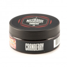 Табак для кальяна "Must Have Undercoal" Cranberry (с ароматом клюквы), банка 125 гр