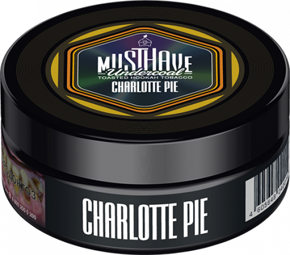 Табак для кальяна «Must Have Undercoal» Charlotte Pie (с ароматом яблочного пирога), банка 25 гр