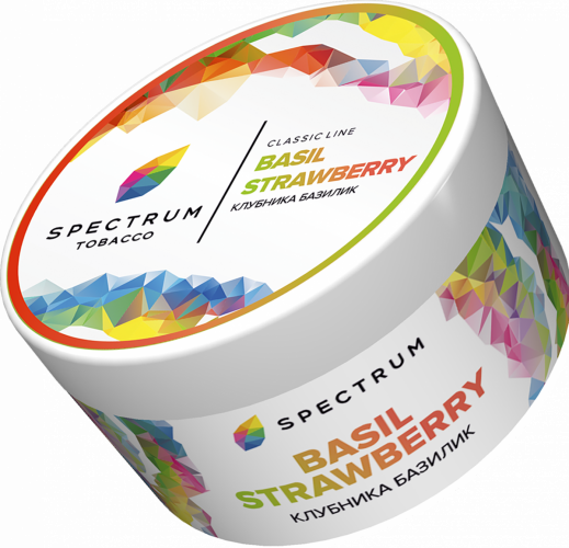 Табак для кальяна, BASIL STRAWBERRY, 200 гр, SPECTRUM TOBACCO