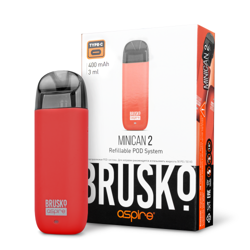 ЭС Brusko Minican 2 (400 mAh) Красный (гарантия 1 месяц) ЭС Brusko Minican 2 (400 mAh) Красный (гарантия 1 месяц)