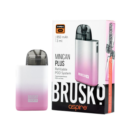 ЭС Brusko Minican Plus (850mAh) Розово-белый (гарантия 1 месяц) ЭС Brusko Minican Plus (850mAh) Розово-белый (гарантия 1 месяц)