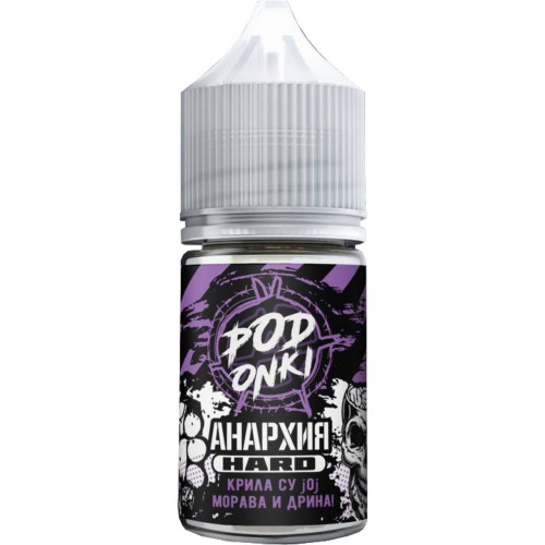 Жидкость ЧЗ АНАРХИЯ & PODONKI SALT Виноград Айс (30, 20 HARD)