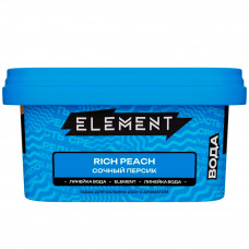Табак для кальяна "Элемент" аромат Сочный персик (aroma Rich Peach) линейка "Вода" 200гр.