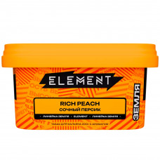 Табак для кальяна "Элемент" аромат Сочный персик (aroma Rich Peach) линейка "Земля" 200гр.