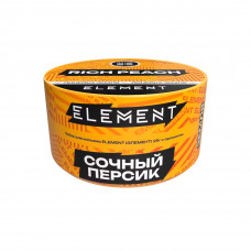 Табак для кальяна "Элемент" аромат Сочный персик (aroma Rich Peach) линейка "Земля" 25гр.